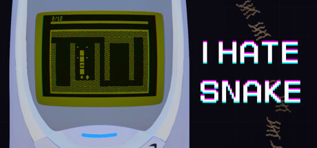 I HATE SNAKE retro phone artwork